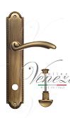 Дверная ручка Venezia на планке PL98 мод. Versale (мат. бронза) сантехническая