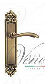 Дверная ручка Venezia на планке PL96 мод. Versale (мат. бронза) проходная