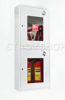 Шкаф пожарный ШПК-320НОБ навесной открытый белый