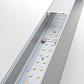 Линейный светодиодный накладной двусторонний светильник 128см 50Вт 4200К матовое серебро 101-100-40-