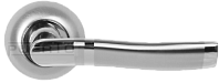 Дверная ручка Puerto мод. AL 507-08 SN/NP (матовый никель/ никель блест.)
