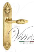Дверная ручка Venezia на планке PL90 мод. Casanova (полир. латунь) проходная