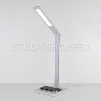 Настольный светодиодный светильник Lori белый/серебряный TL90510
