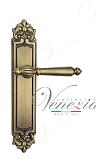 Дверная ручка Venezia на планке PL96 мод. Pellestrina (мат. бронза) проходная